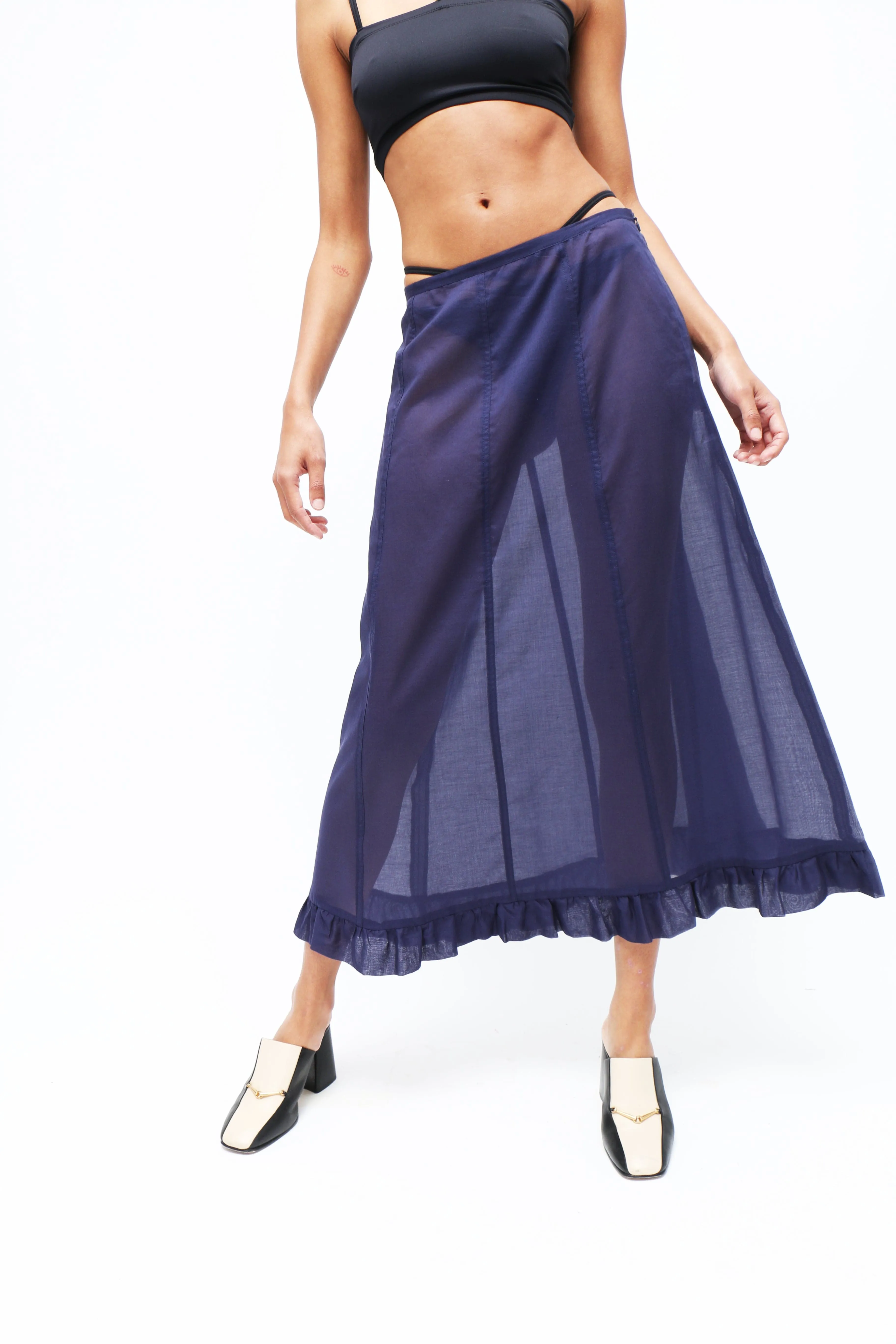 Navy Andolini Skirt