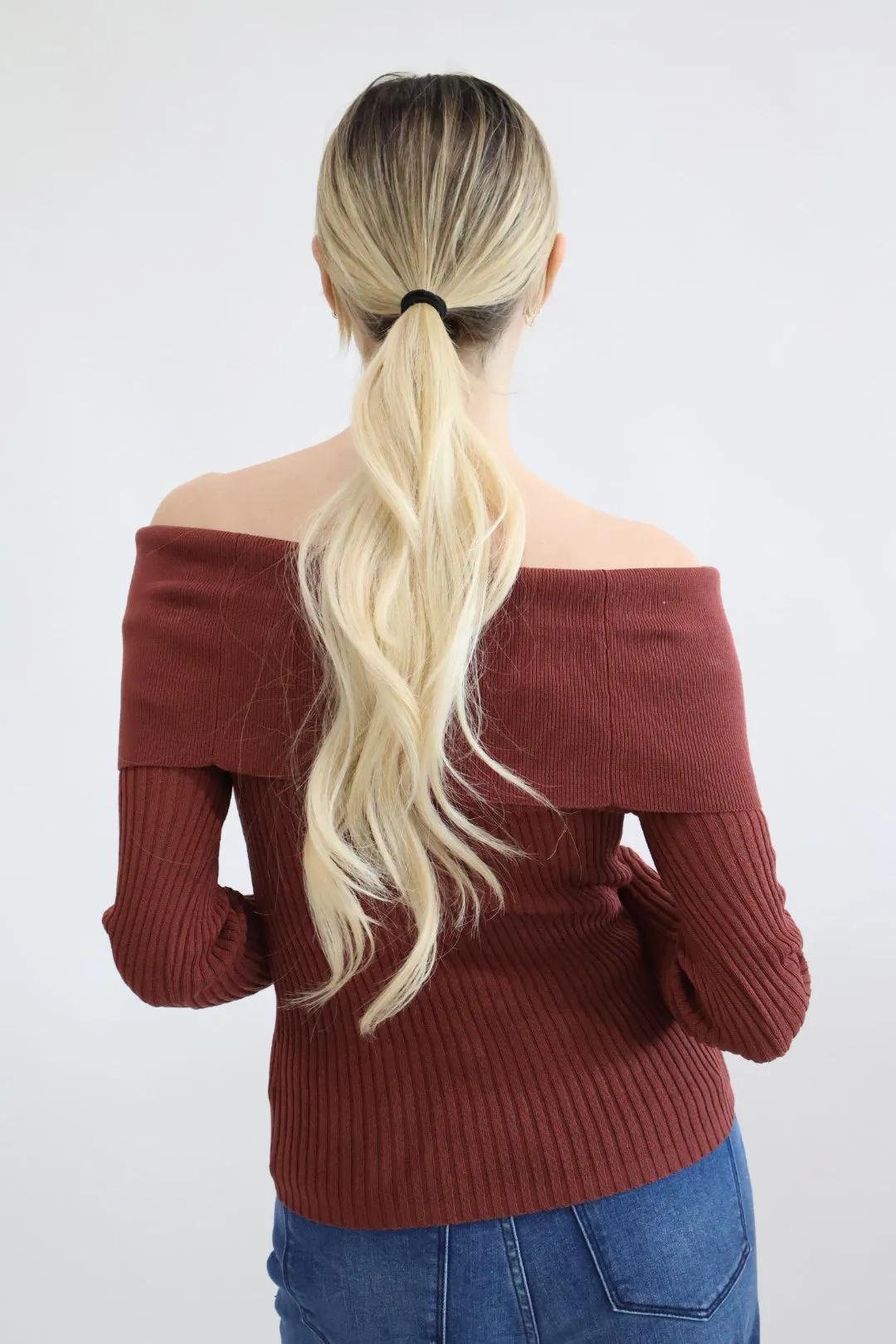 Off Shoulder Sweater