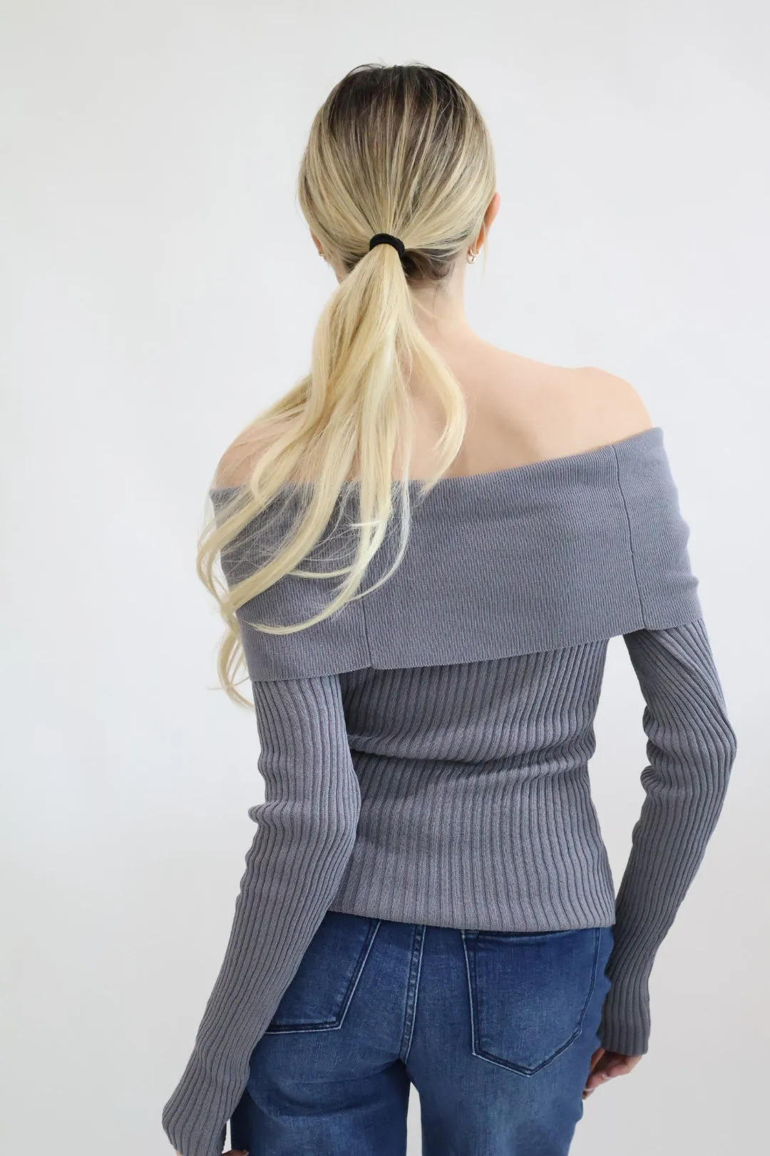 Off Shoulder Sweater