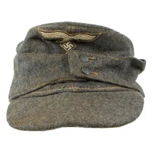 Original German WWII Luftwaffe M43 Einheitsmütze Field Cap - size 57