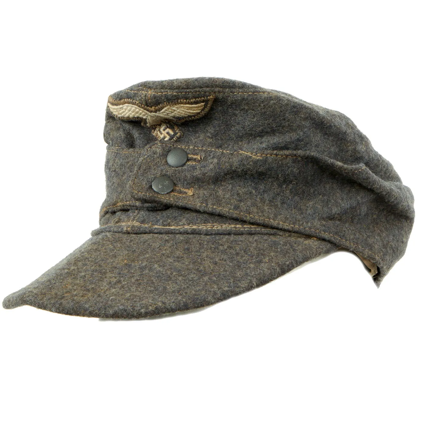 Original German WWII Luftwaffe M43 Einheitsmütze Field Cap - size 57