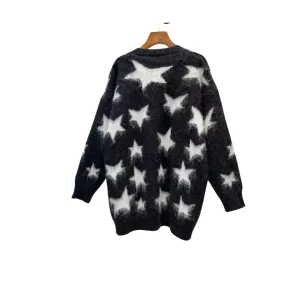 Pre Order:  Casual Geometric Loose Knitted Sweater