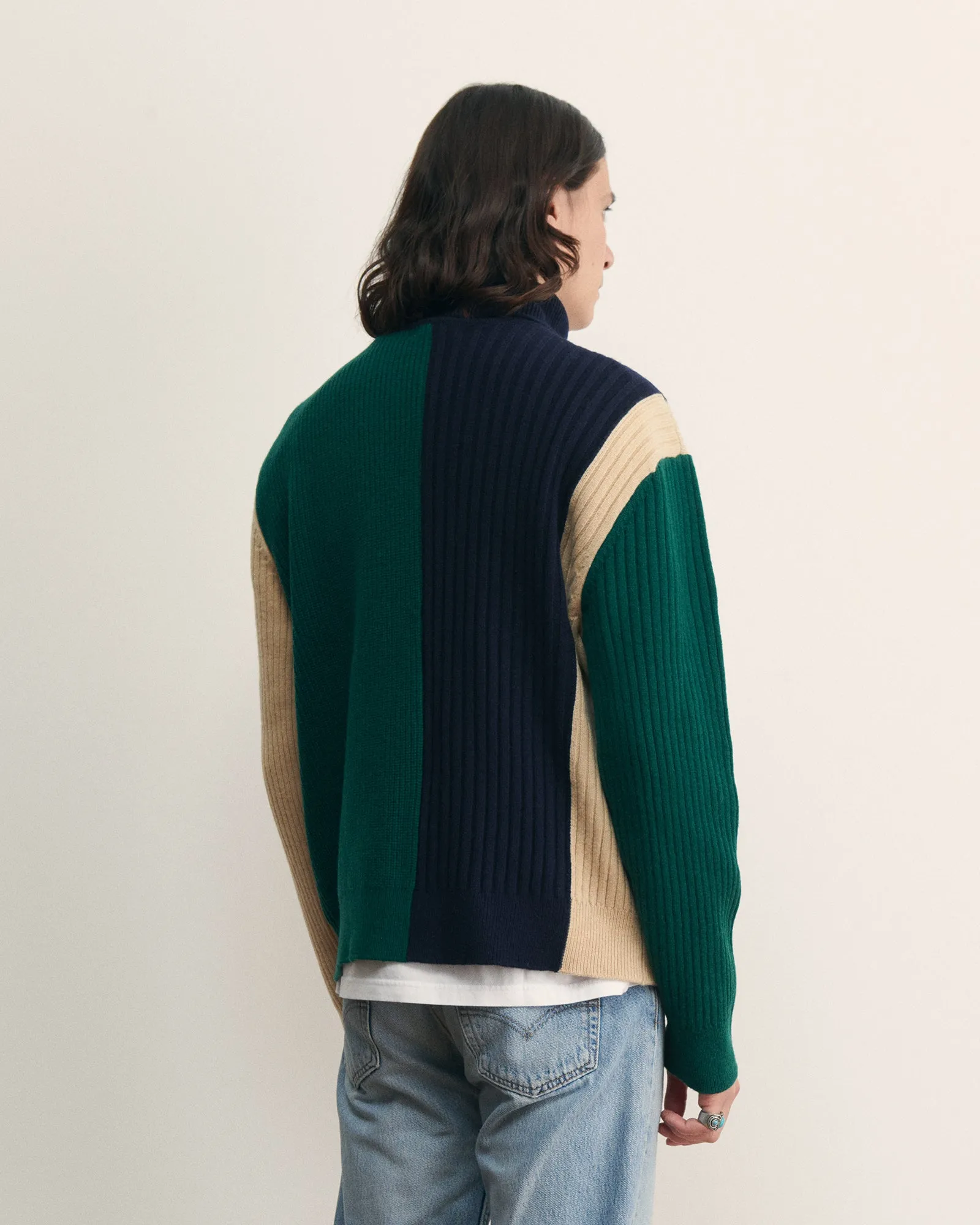 "Patch Labiche" chazelles patchwork sweater