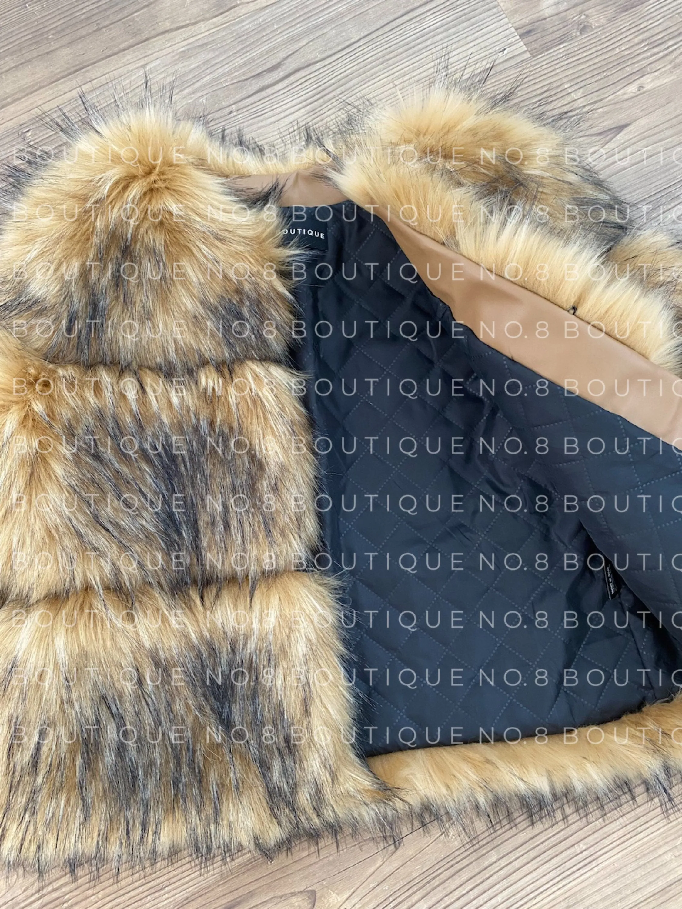 Raccoon Faux Fur Jacket