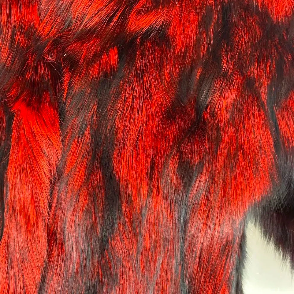 Real Fox Fur Long Coats