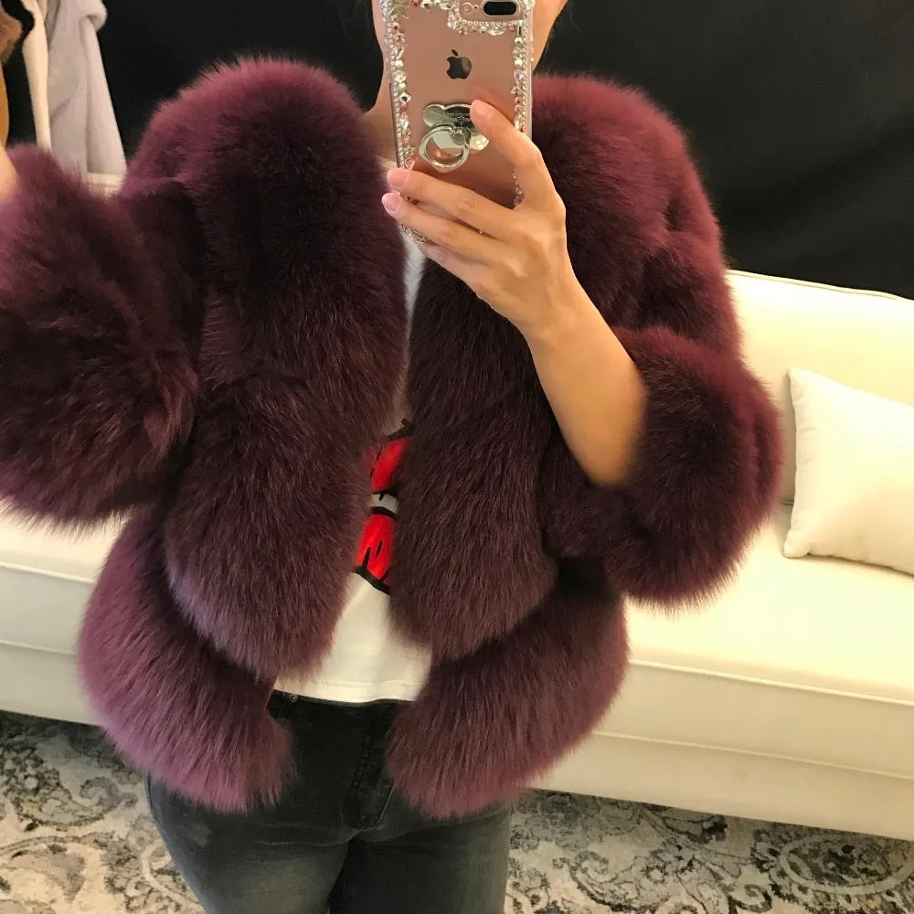 Real Natural Fox Fur Waistcoats (Multi- Colors)