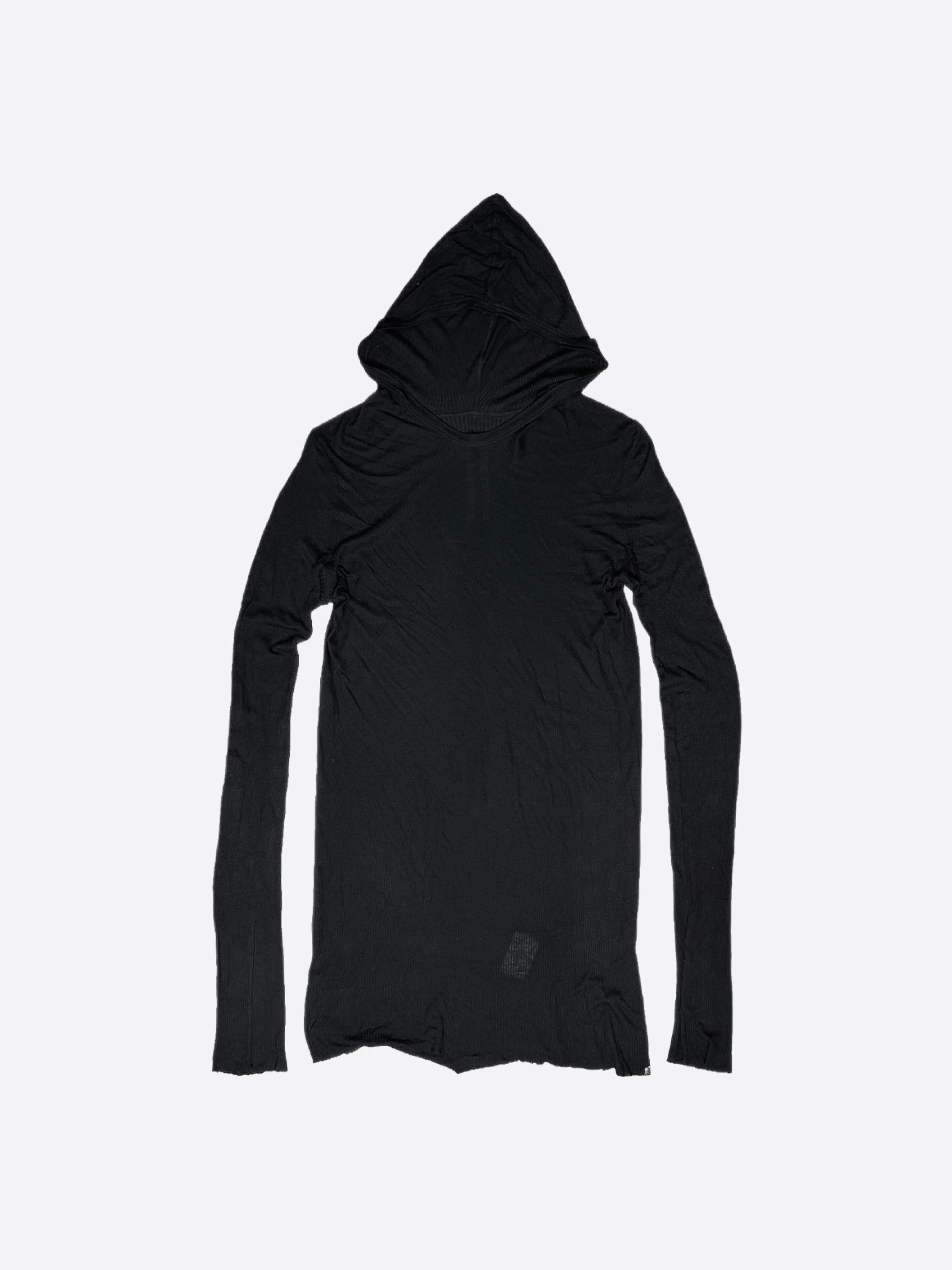 RICK OWENS SS12 NASKA LONG HOODED SWEATER