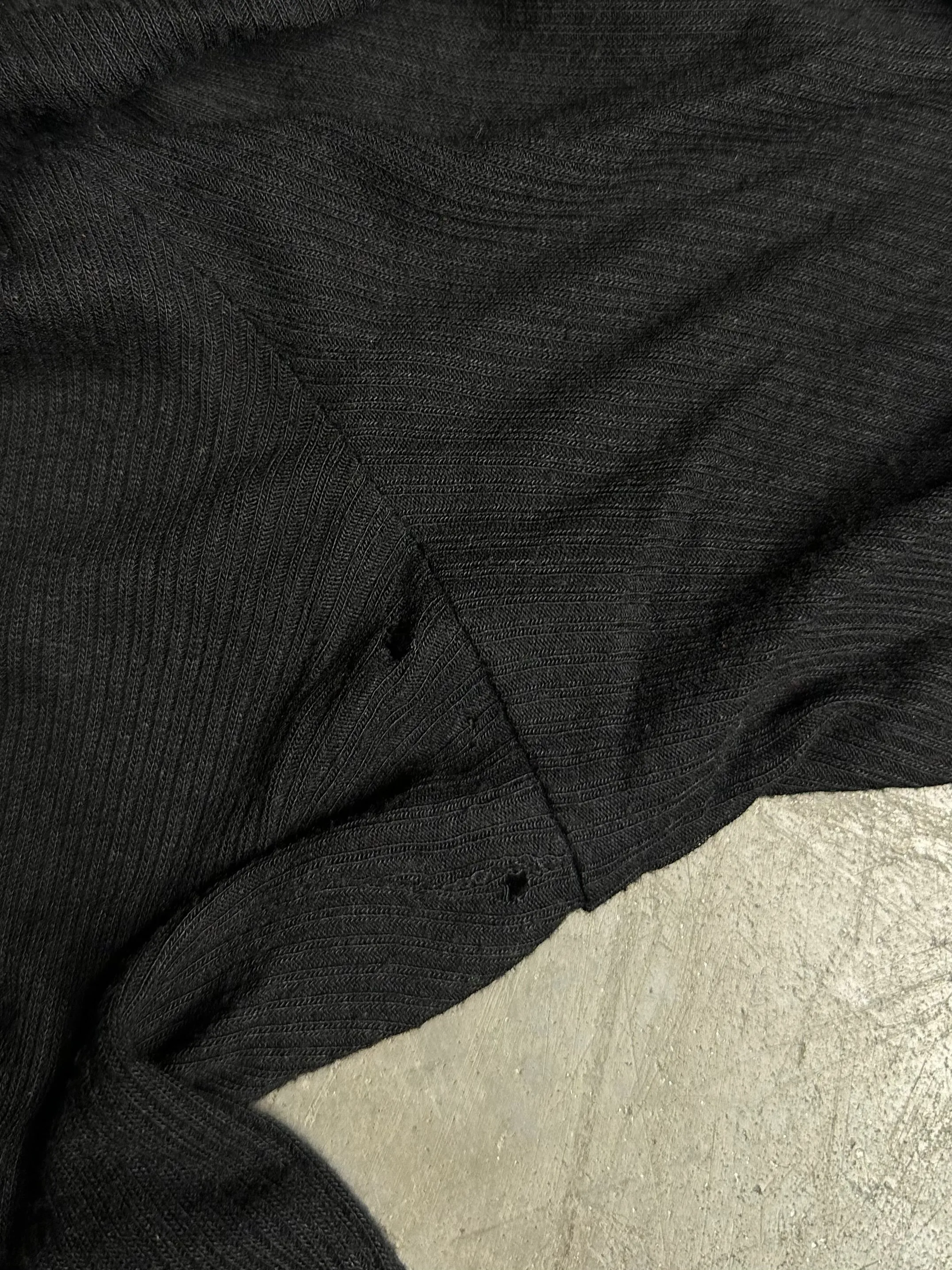 RICK OWENS SS12 NASKA LONG HOODED SWEATER