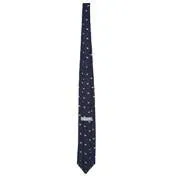 Scottie Dog & Bone Silk Tie