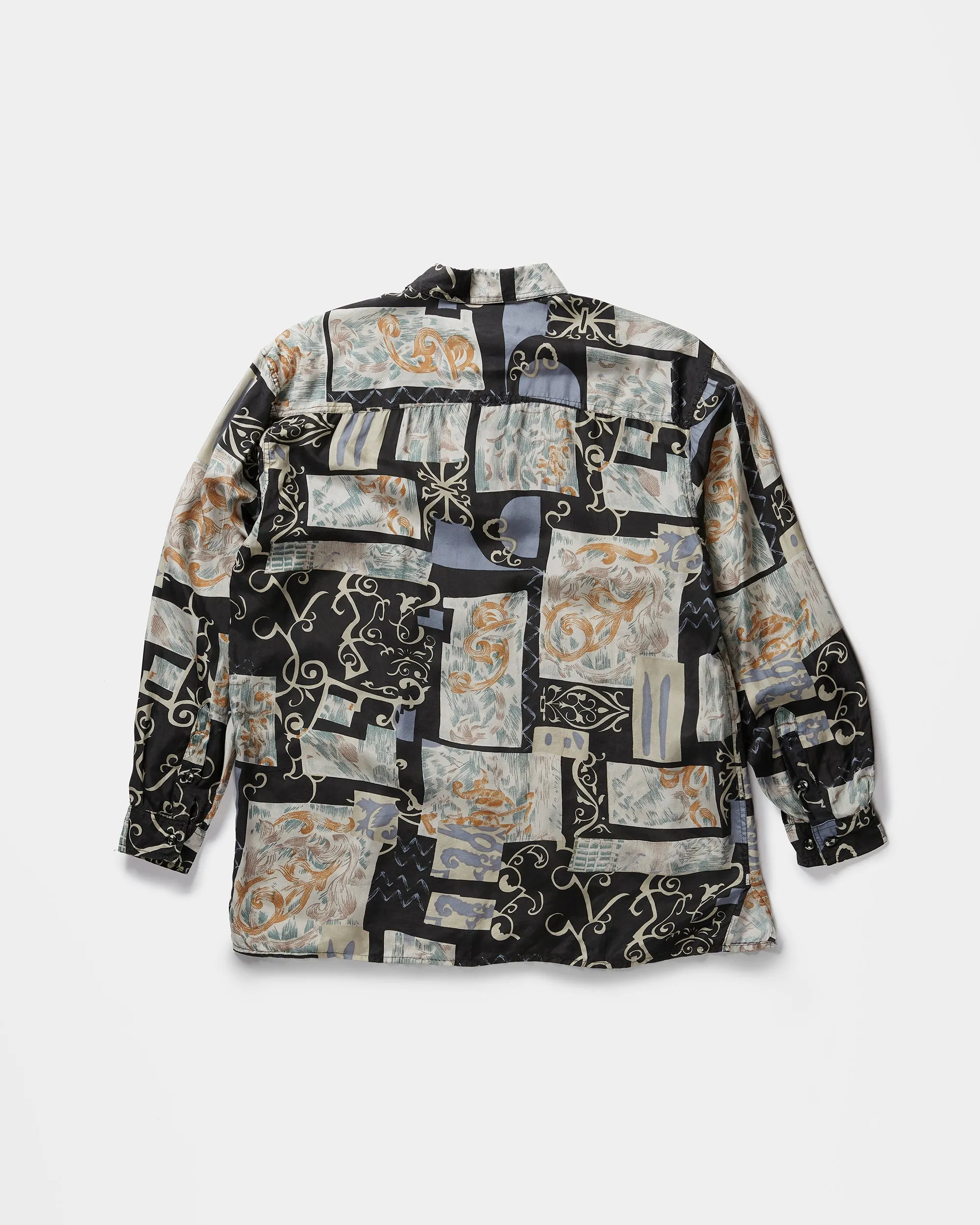 Silk Shirts Long Sleeve Patterned / H