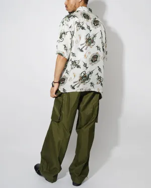 Silk shirts Short Sleeve Patterned / F