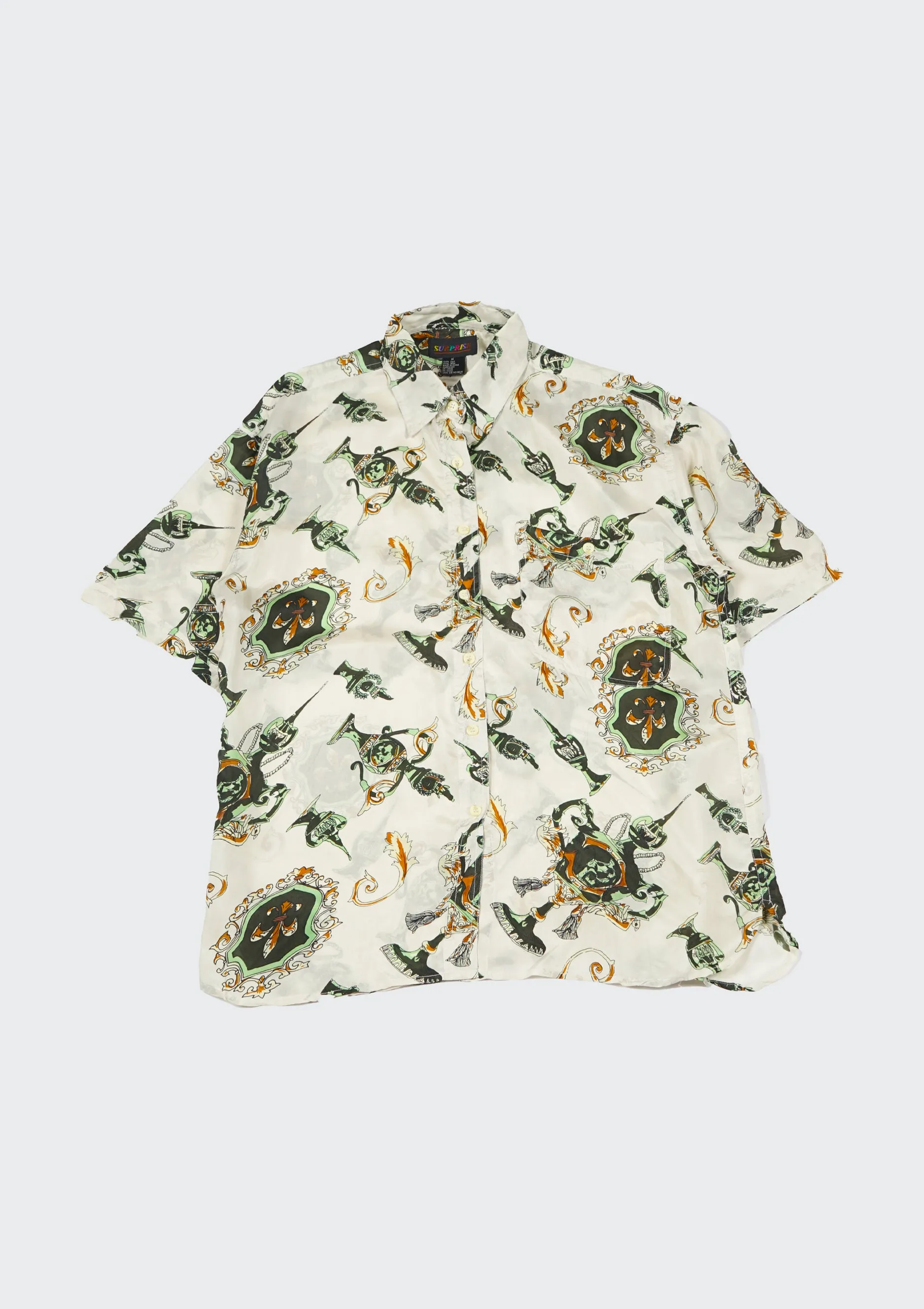 Silk shirts Short Sleeve Patterned / F