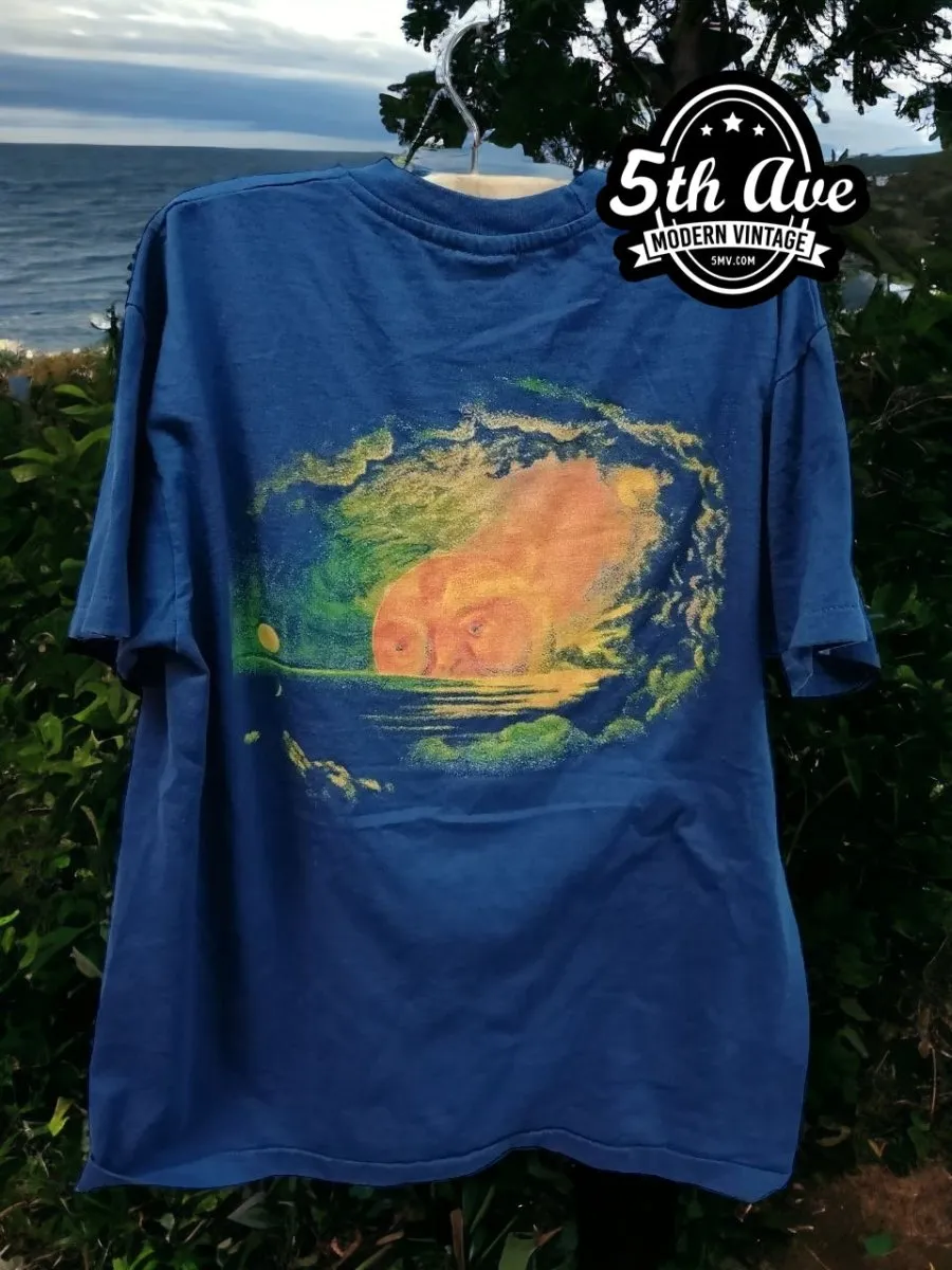 Smashing Pumpkins t shirt:
Hand-Screened Mellon Collie Artwork and Sunset Design