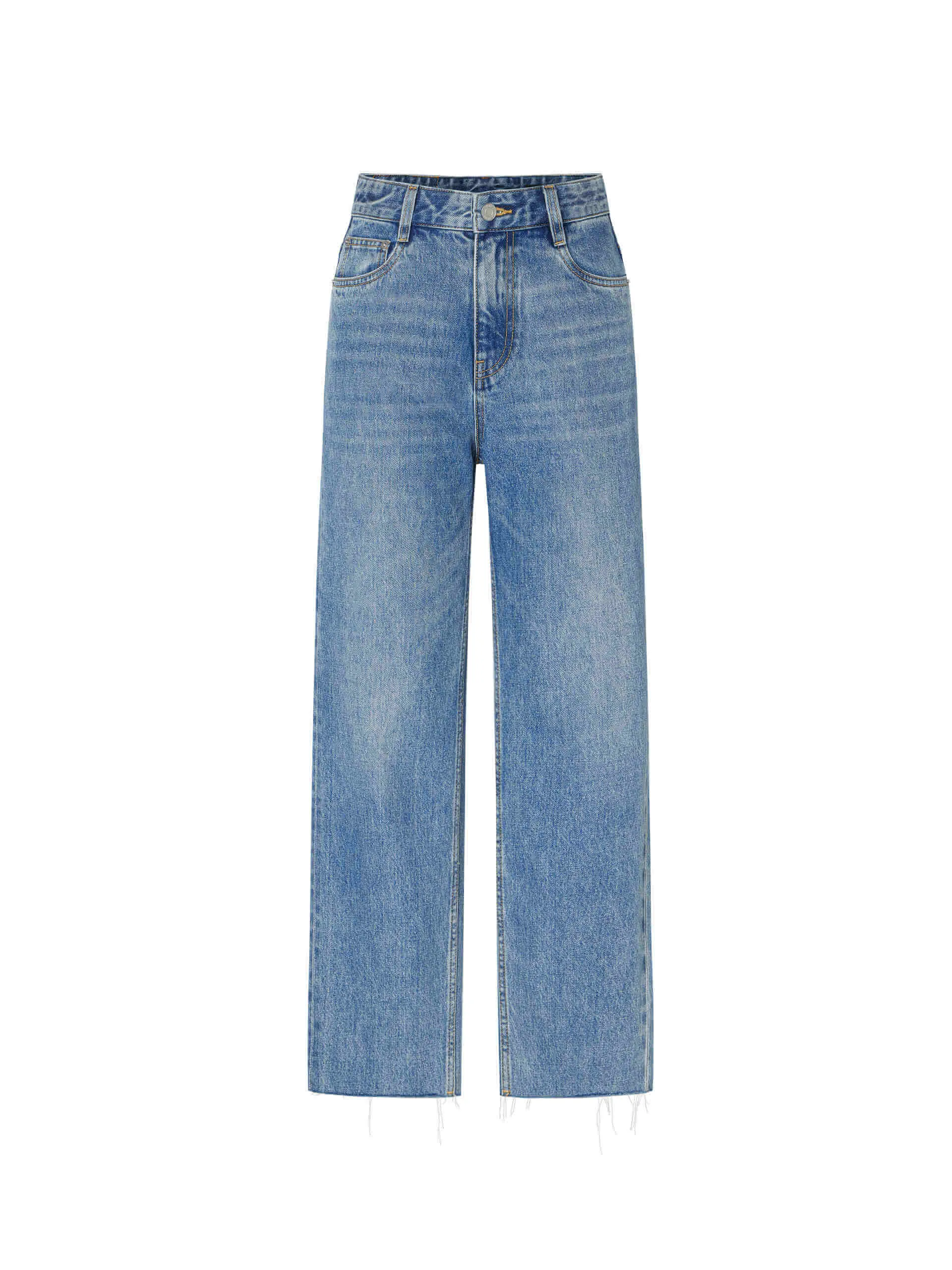 Straight Leg Ankle Jeans