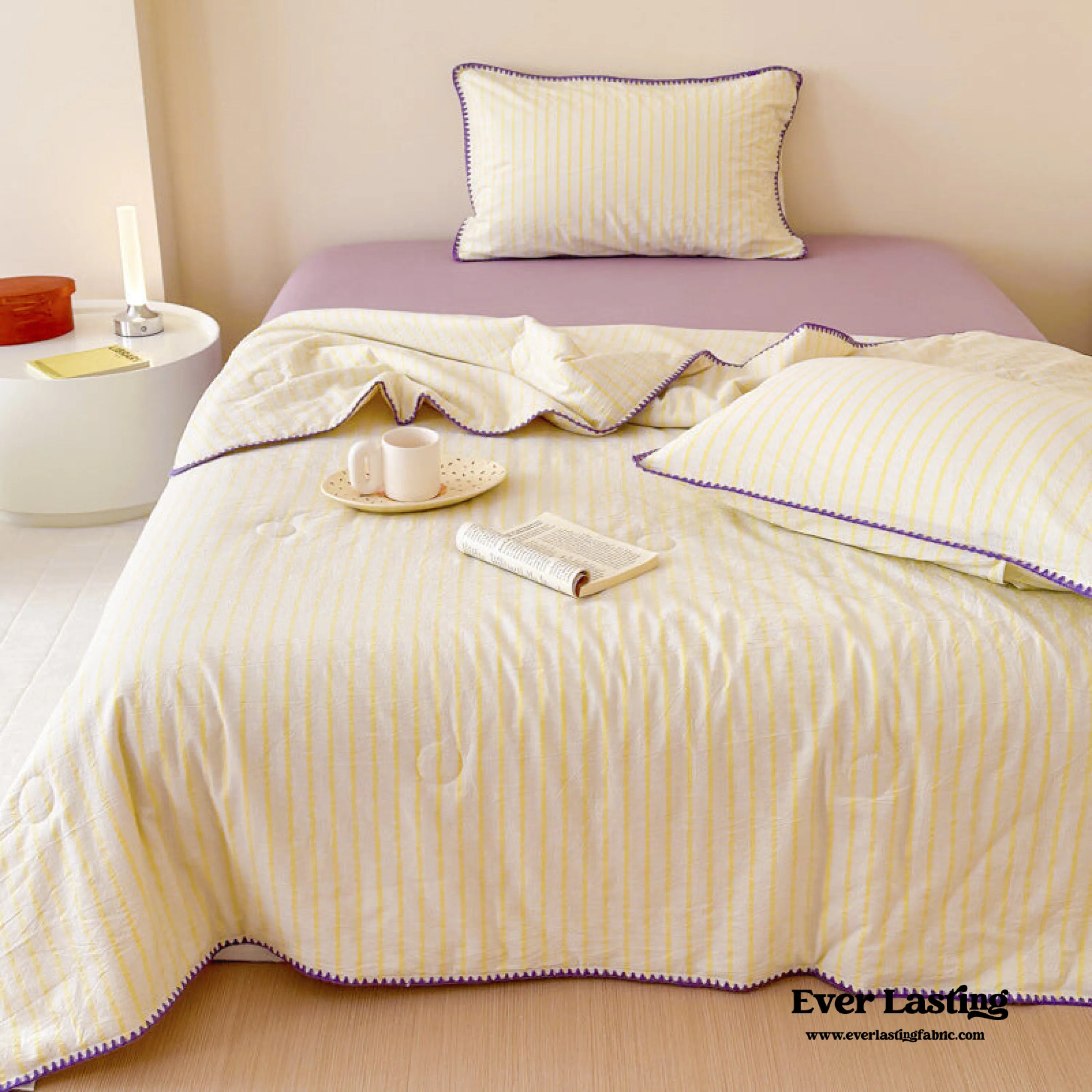 Striped Breathable Blanket Set / Thin Mix