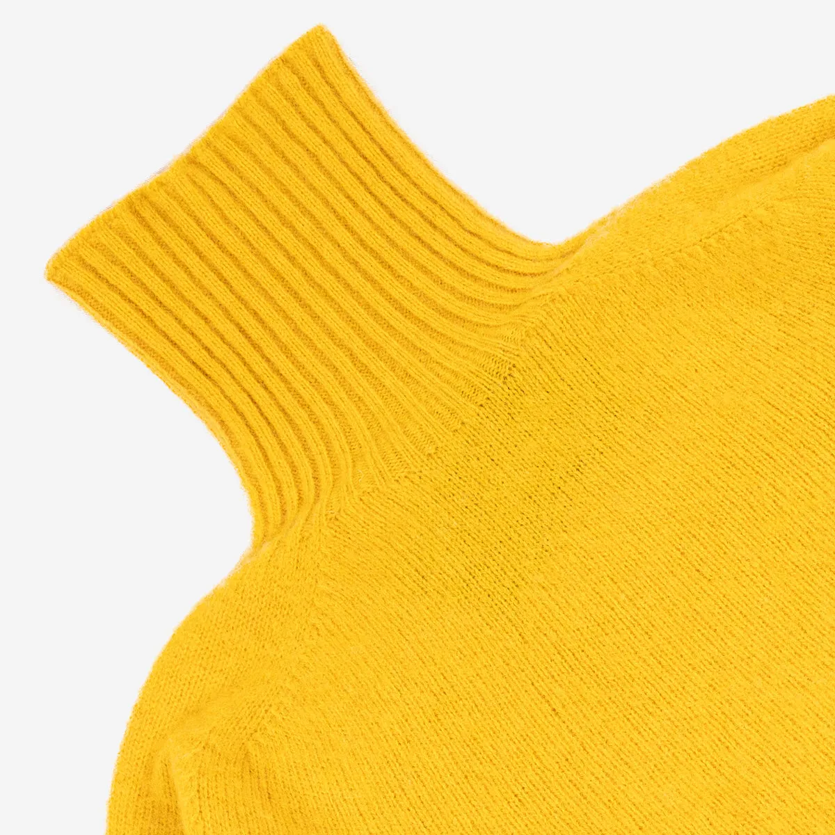 Supersoft Shaggy Wool Turtleneck - Gorse Flower