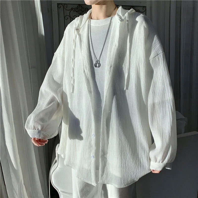 Thin Breathable Sun Protection Hooded Cardigan