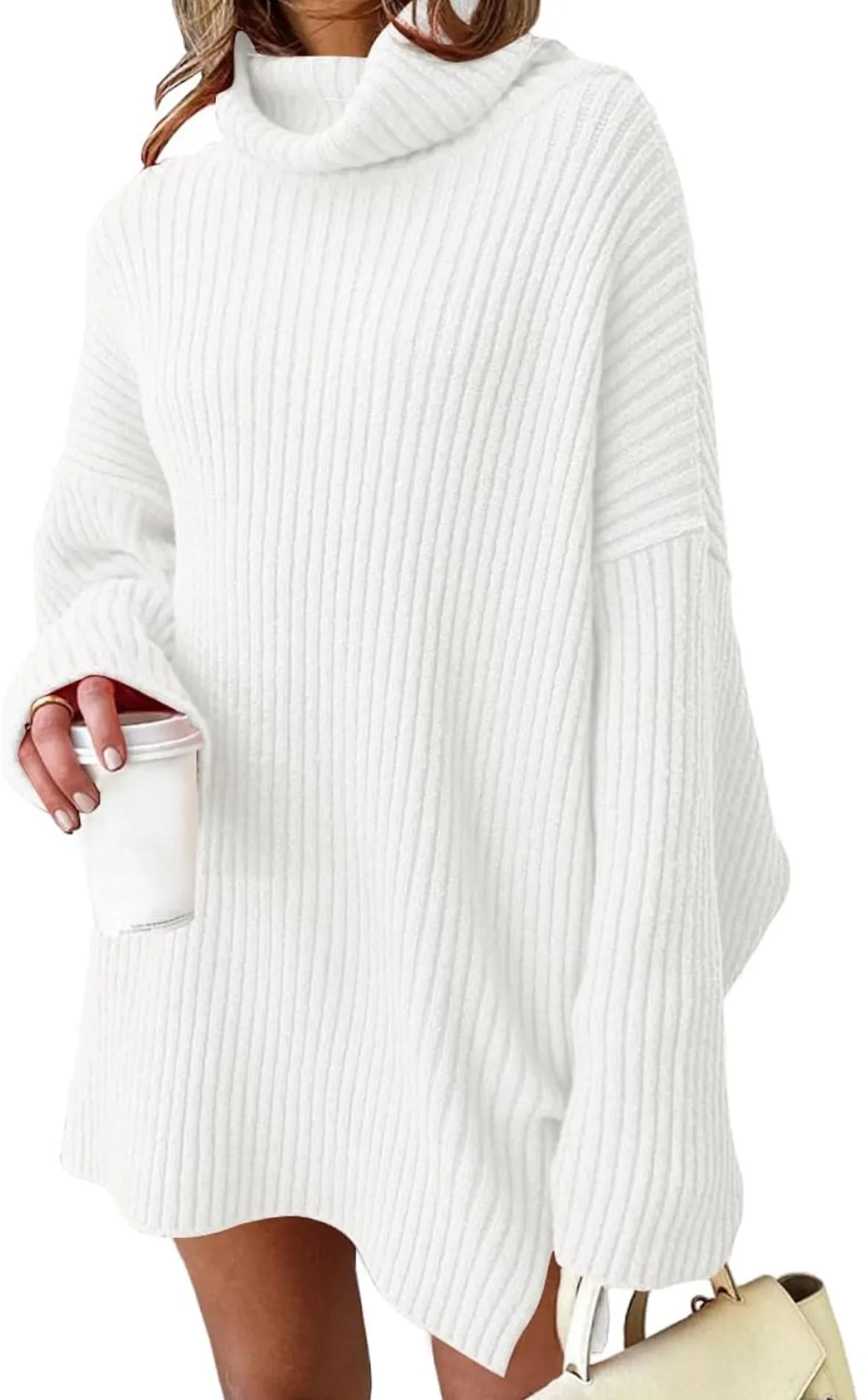 TURTLENECK SWEATER DRESS