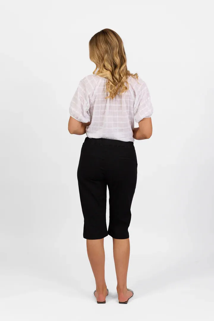 Vassalli Slim Leg Pant - Black